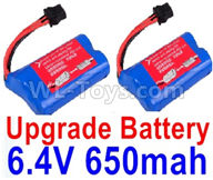 Wltoys 18628 Parts-Upgrade Lipo Batteries Pack,Upgrade 6.4V 800mAh Battery(2pcs)18628-0679,Wltoys 18628 Mods,Wltoys 18628 RC Crawler Car Spare Parts Replacement Accessories,1:18 18628 6wd rc rock racing car Parts,On Road Drift Racing Truck Car Parts